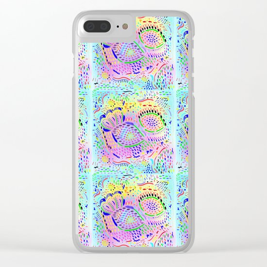 Sea Dream in Pastels, original artwork Clear iPhone Case