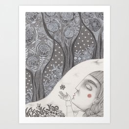 Into the Magic Forest Art Print