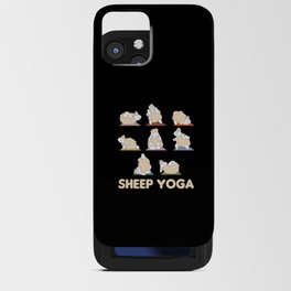 Sheep Yoga Cute Sheep Doing Exercise iPhone Card Case