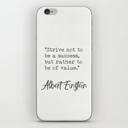  Albert Einstein Growth Quotes iPhone Skin
