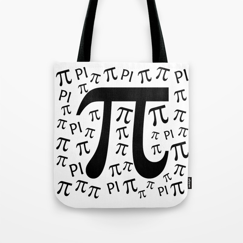 The Pi Symbol Mathematical Constant Irrational Number Greek Letter Background Tote Bag By Fbatista72 Society6