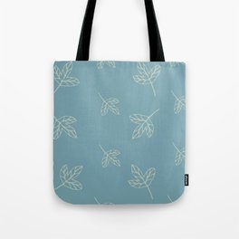 Blue cozy leaves for nice decor Tote Bag