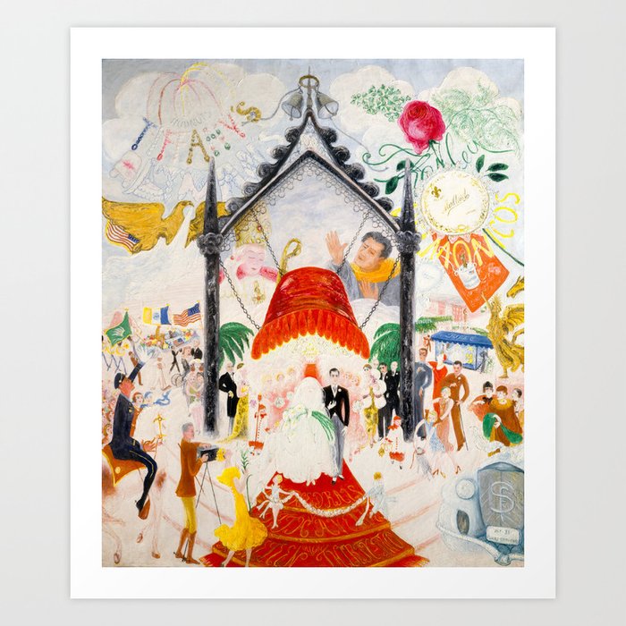 The Cathedrals of Fifth Avenue by Florine Stettheimer, 1931 Art Print