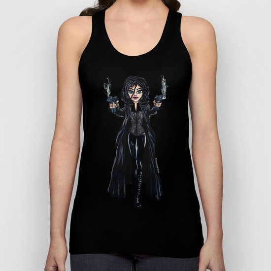 SELENE, THE VAMPIRE FIGHTER. Unisex Tank Top