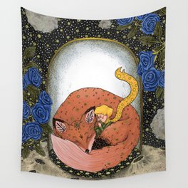 The little prince - Red Version Wall Tapestry
