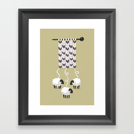 Wool Scarf Framed Art Print