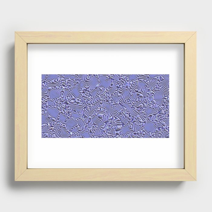 Luxury violet silver  Recessed Framed Print