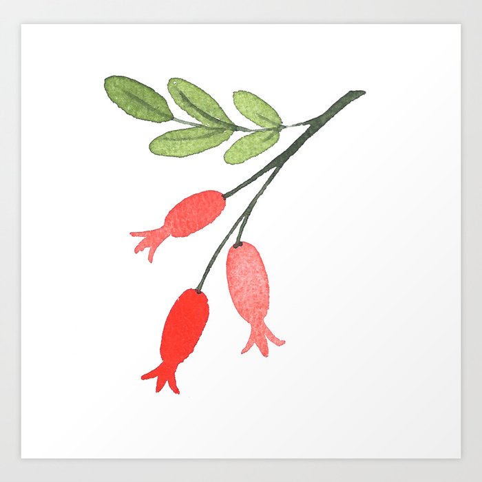 Rose Hip Art Print