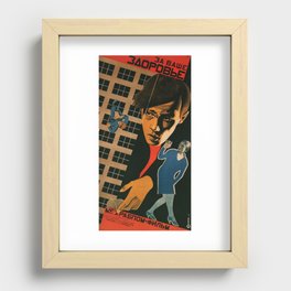 To Your Health - Russian Avant Garde Movie Poster Recessed Framed Print