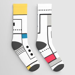 New Mondrian Design Socks