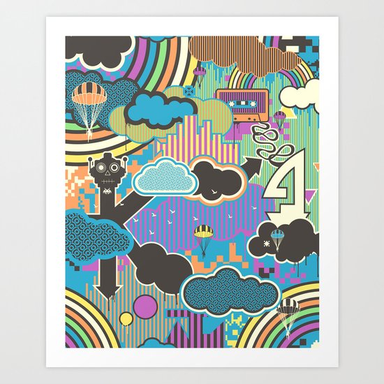 Love Robot Art Print