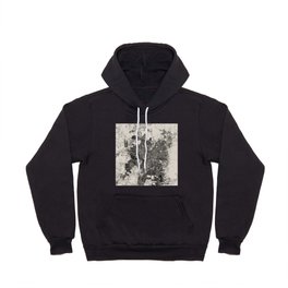 Santiago, Chile - City Map - Black and White Hoody