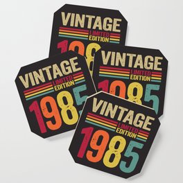 37 Years Old Gifts Vintage 1985 37th Birthday gift Coaster