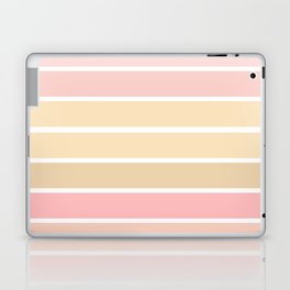 Pink Blush Gradient Stripes Cute Laptop Skin