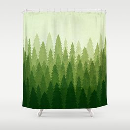 C1.3 Pine Gradient Shower Curtain