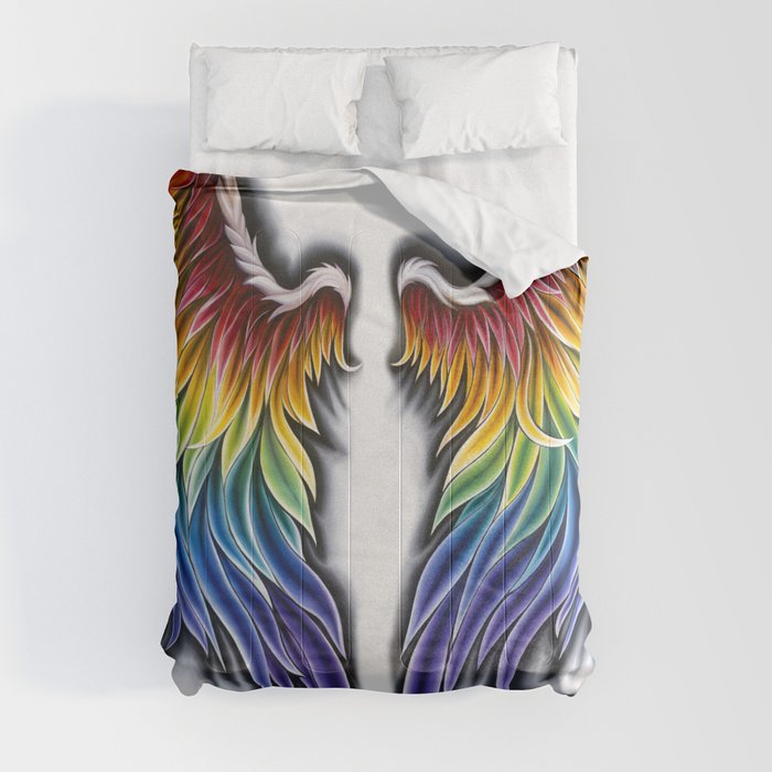 Rainbow Wings Comforter
