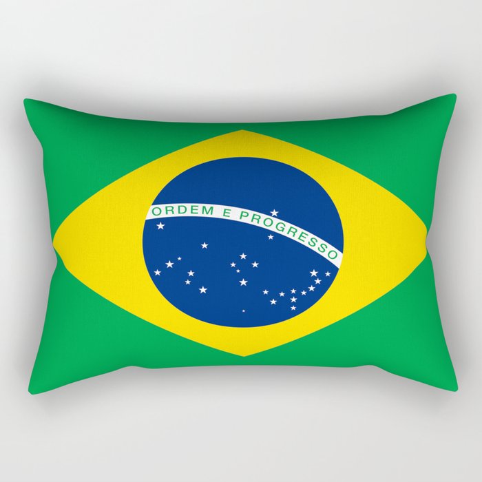 Brazilian flag of Brazil Rectangular Pillow