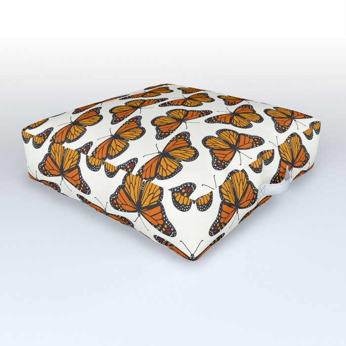 Monarch butterflies Outdoor Floor Cushion