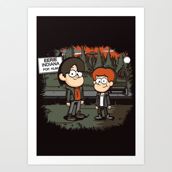 POP. 16,661 Art Print