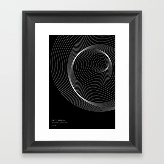 Futurism - Orbits Framed Art Print