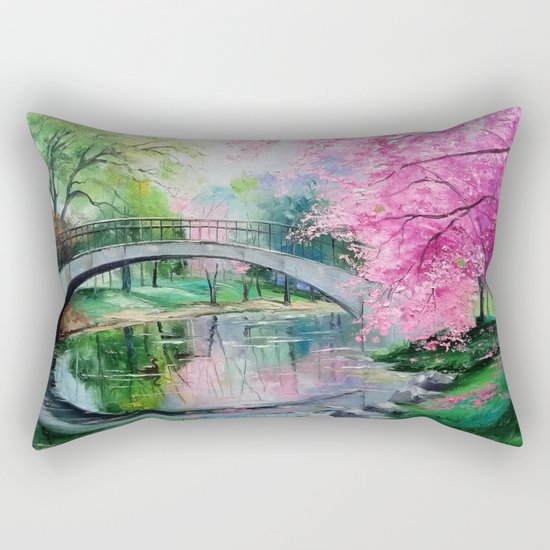 Flowering cherry Rectangular Pillow