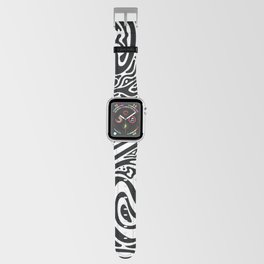 Psychedelic abstract art. Digital Illustration background. Apple Watch Band