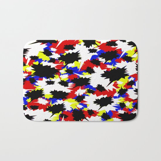 COMIC BOOK PATTERN Bath Mat