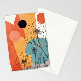 Vibrant Flower Design 2 Stationery Card