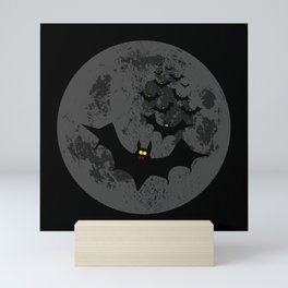 Vampire Bats Against The Dark Moon Mini Art Print