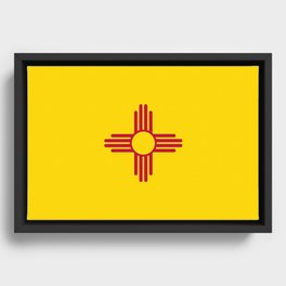 Flag of New Mexico Framed Canvas