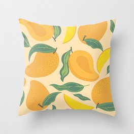 Mango Pattern Throw Pillow
