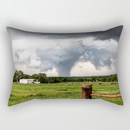 Siren - Large Tornado In Texas Panhandle Rectangular Pillow