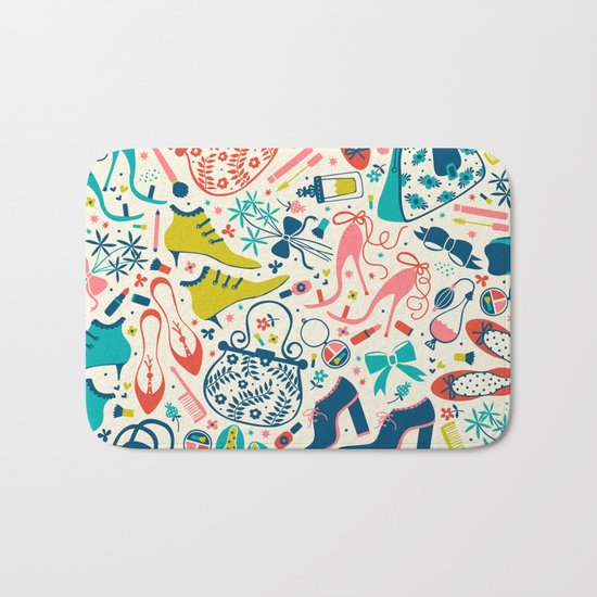 Heels and Handbags Bath Mat