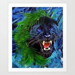 Panthers Smile Art Print