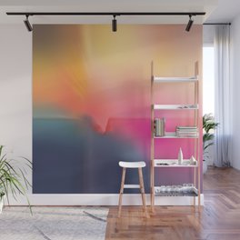 Pink Sunrise Abstract Wall Mural