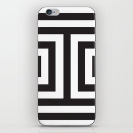 Black Greek Stripes iPhone Skin