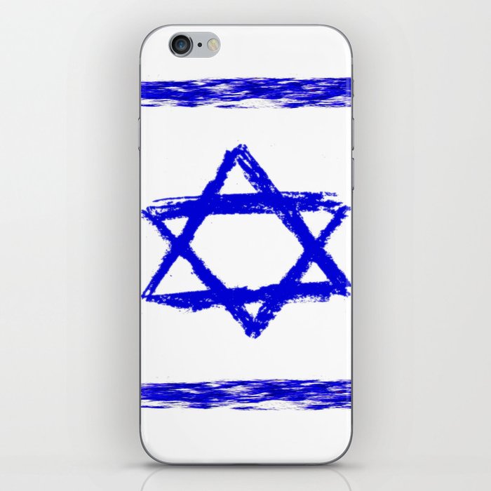 flag of israel 8- יִשְׂרָאֵל ,israeli,Herzl,Jerusalem,Hebrew,Judaism,jew,David,Salomon. iPhone Skin