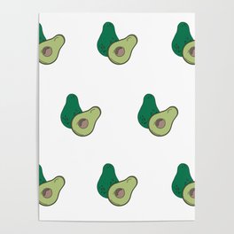 Avocado Pattern Poster