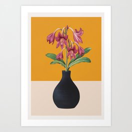 Flowers in Black Vase 2 Art Print