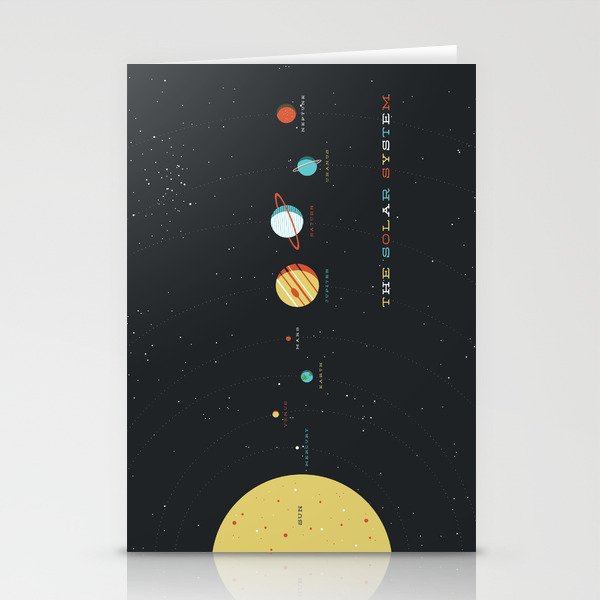 The Solar System Stationery Cards