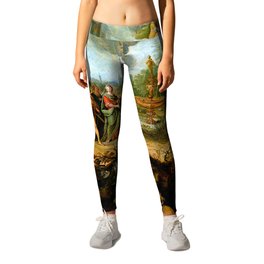 Mankind's Eternal Dilemma, The Choice Between Virtue and Vice Leggings