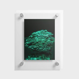 Green Meteor Floating Acrylic Print