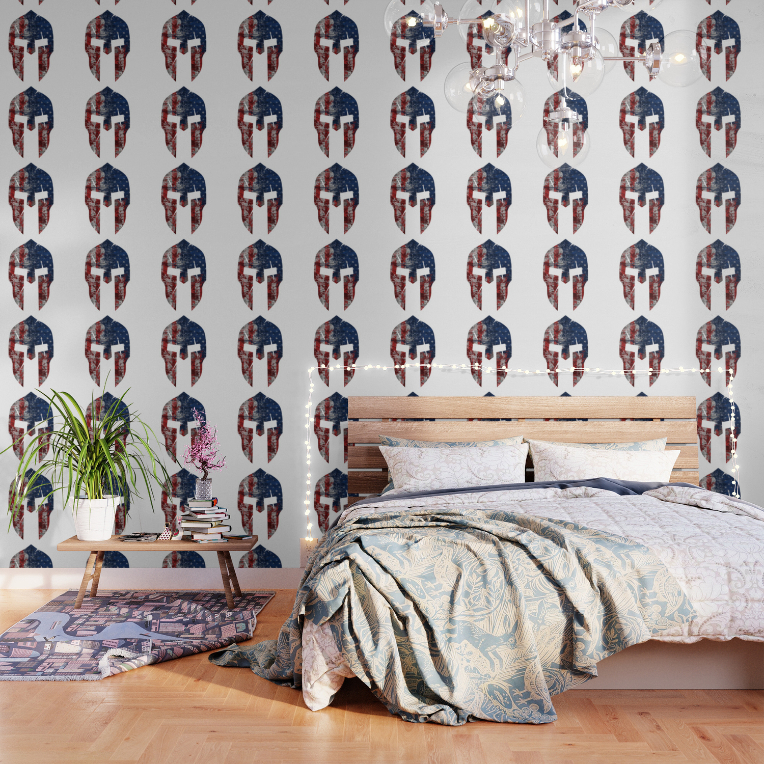 Grunt Style American Spartan Wallpaper By Estademoda Society6