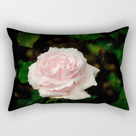 Rose twins with droplets Rectangular Pillow
