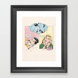 thinking of you Framed Art Print