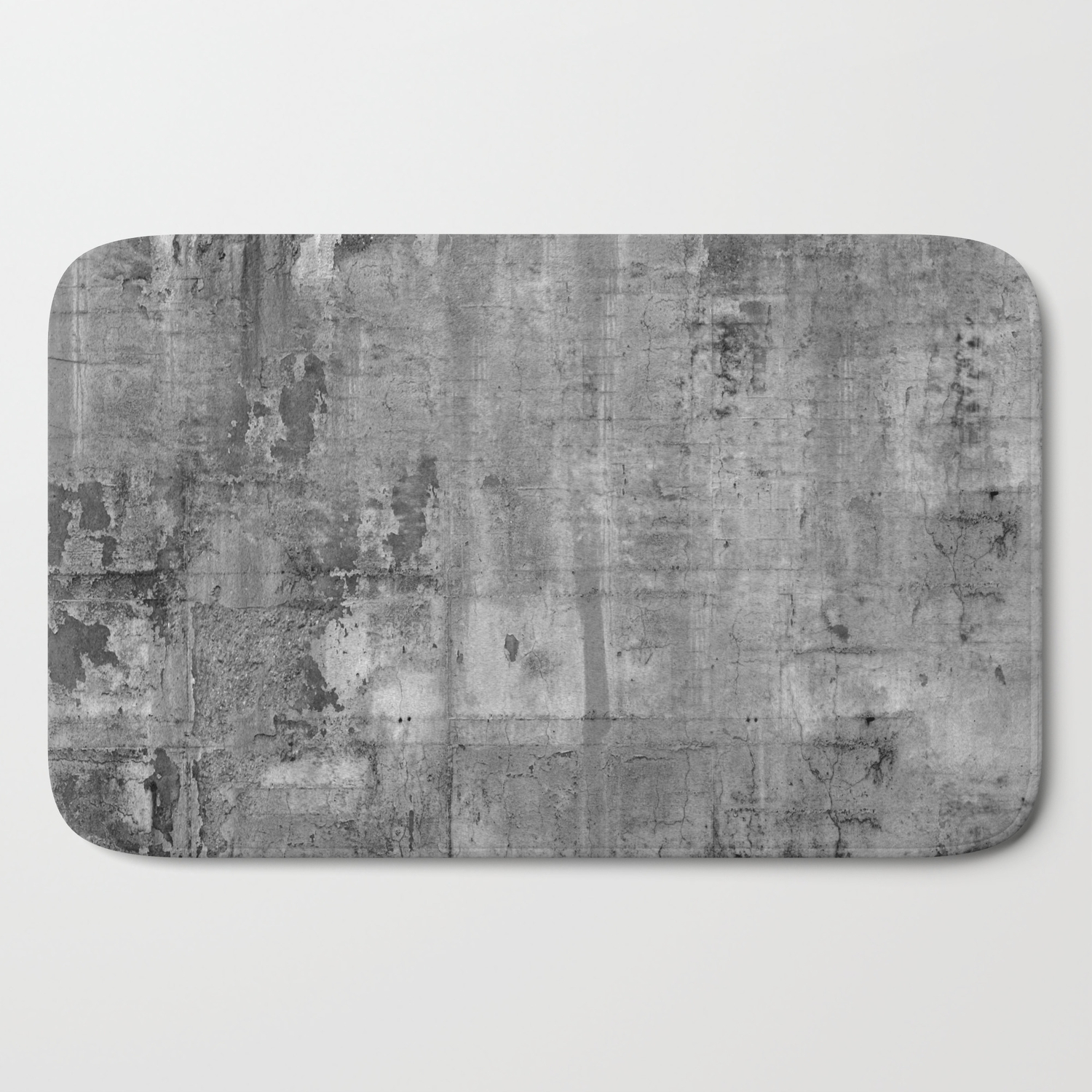 Grey Modern Industrial Rustic Bath Mat By Magictreesandbumebees