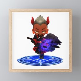 Dante Cute Chibi Devil Framed Mini Art Print
