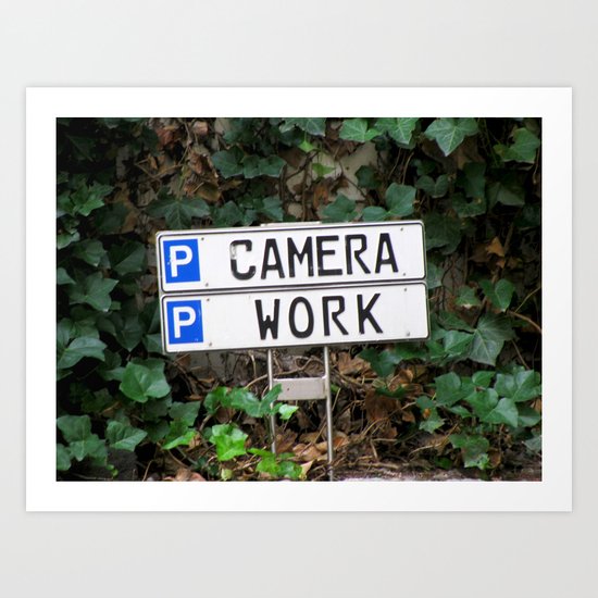 Camera work Art Print
