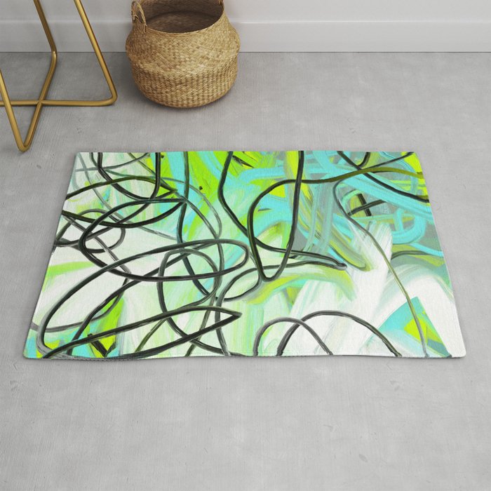 Abstract expressionist Art. Abstract Painting 16. Rug