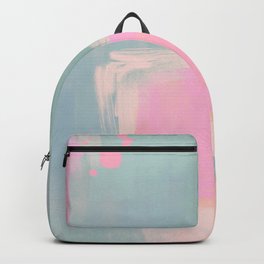 Bubblegum & Sage: abstract pink and green Backpack